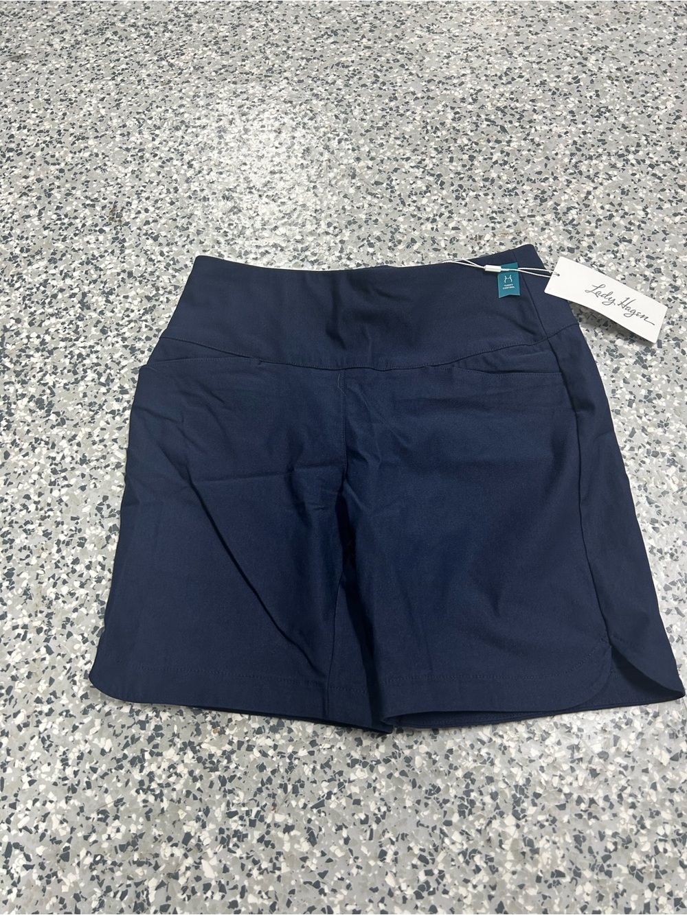 Lady Hagen Navy Pull-On Golf Shorts